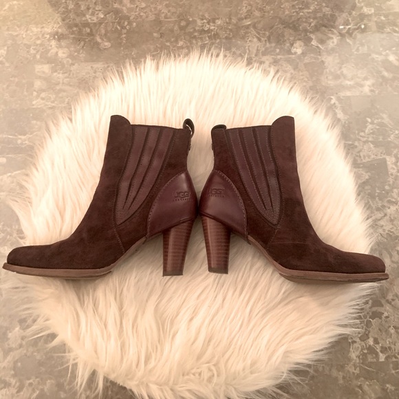 UGG Brown Suede Booties - Picture 6 of 8